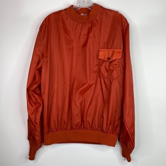 Vintage Field And Stream Orange Pullover Windbreaker Jacket Small 70s - Picture 1 of 10